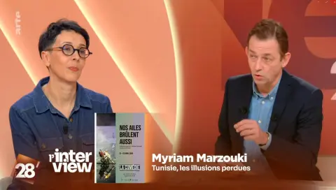 ARTE extrait Émission 28min ITW Myriam Marzouki Nos ailes brûlent aussi